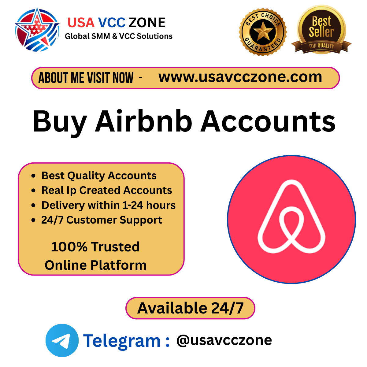 Buy Airbnb Accounts - Aged & Verified Airbnb Accounts