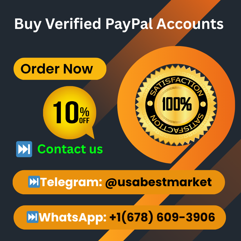 Buy Verified PayPal Accounts-100% Safe & Secure Service